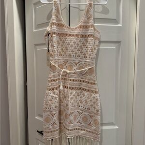 Idyllwind Crochet Cream Lace Dress